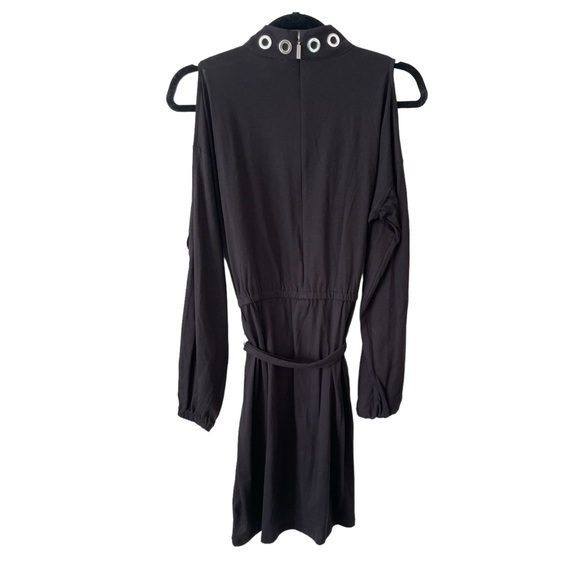 NWT MICHAEL Michael Kors Mock Neck Cold Shoulder Knee Length Dress-Small - Picture 5 of 8